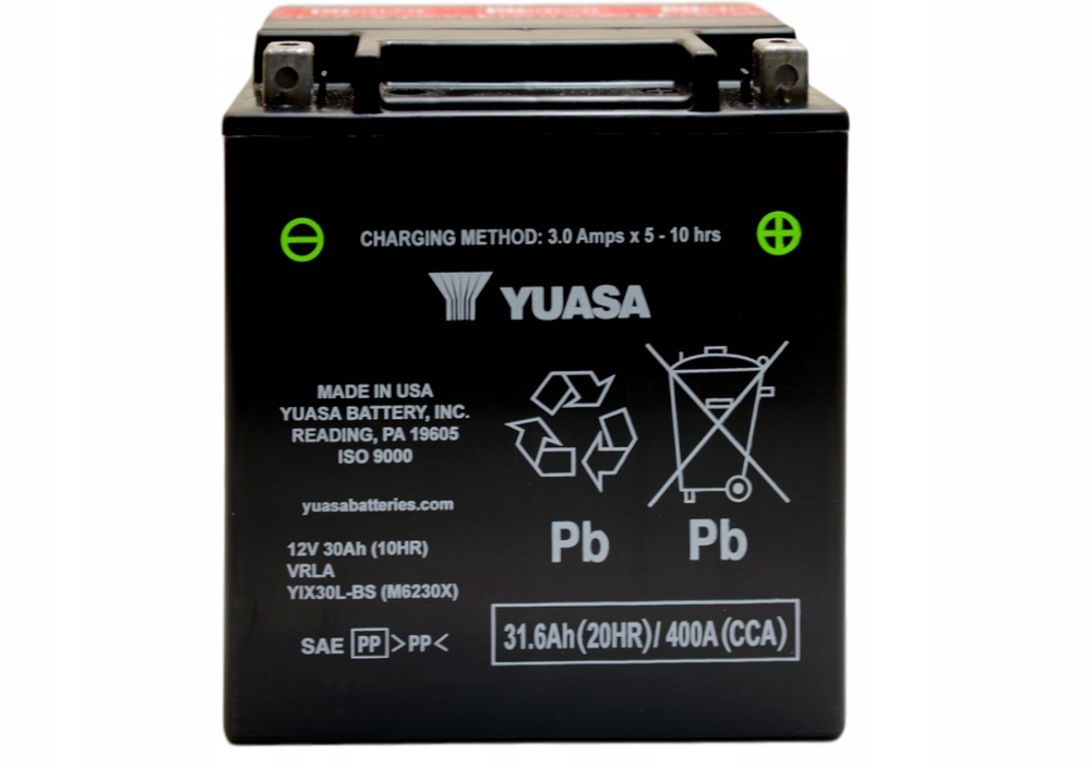 Yuasa YIX30L-BS Agm 31,6Ah 400A 12V YIX30