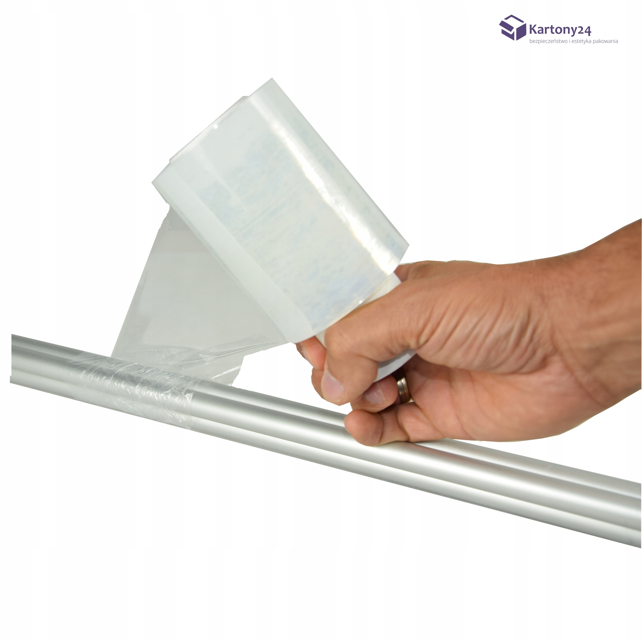 Folia ręczna stretch MINI RAP - 0,3kg transparent Marka inny