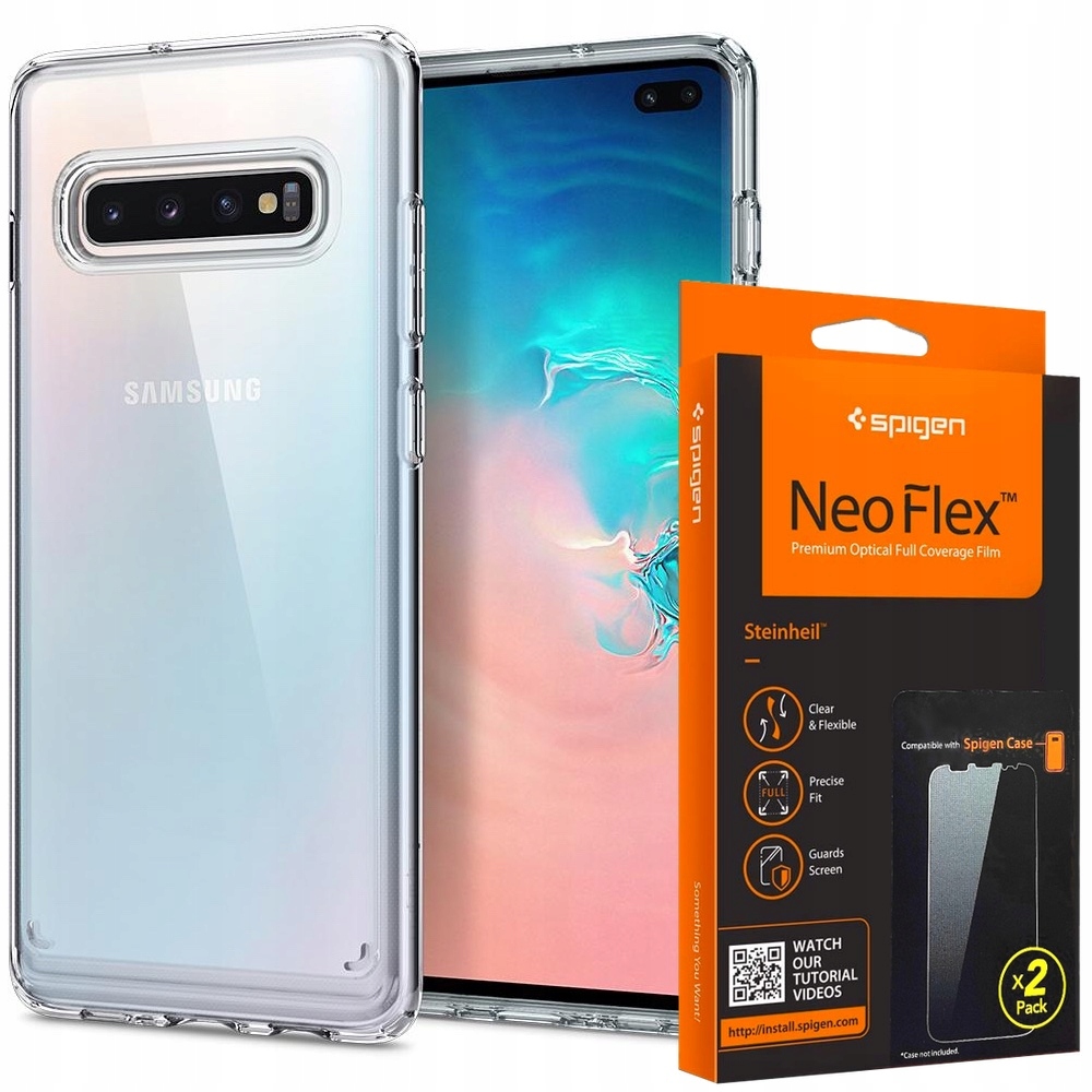 

Etui Do Galaxy S10 Plus Spigen Ultra + 2 Folia Spg