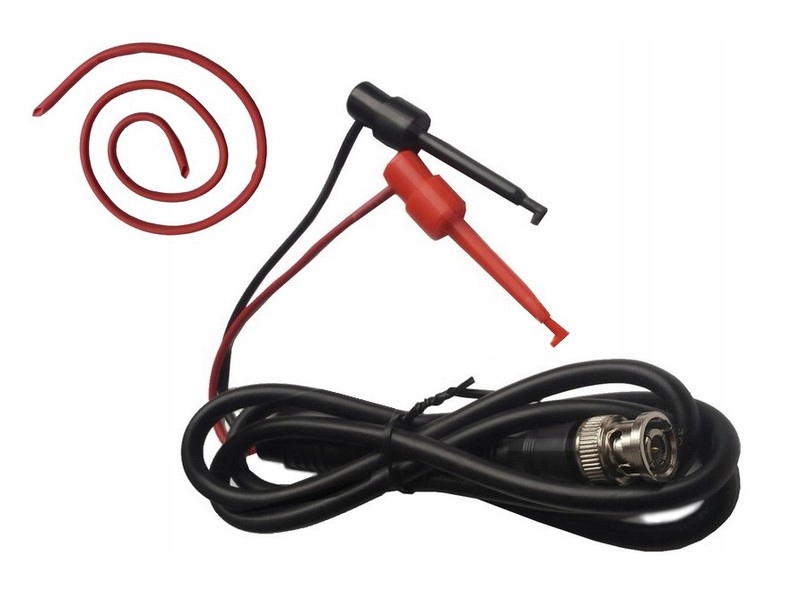 

Przewód Kabel Do Oscyloskopu Bnc 2 x chwytaki 1m