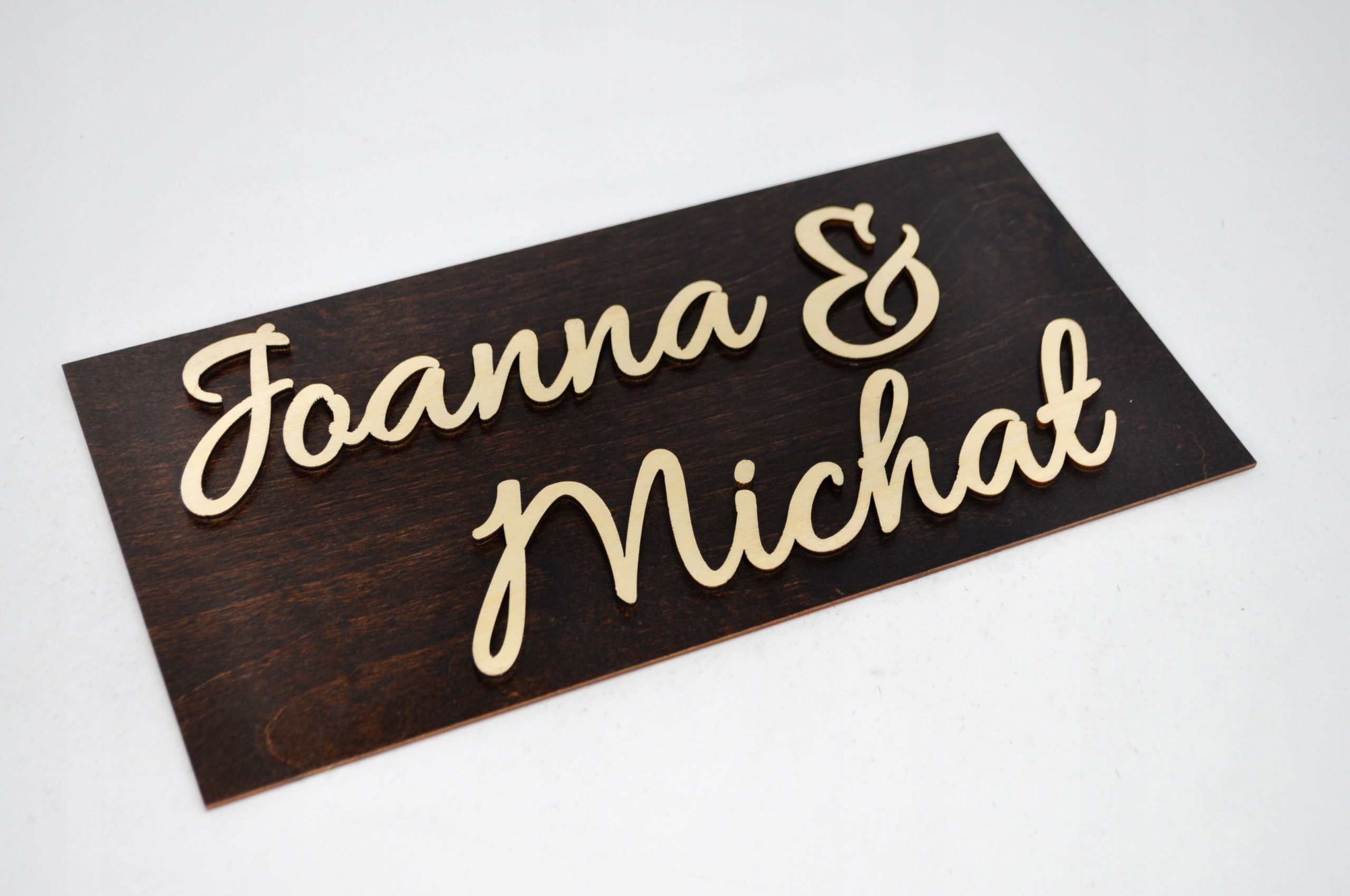 

Tablice ślubne Imiona Pary młodej - personalizacja