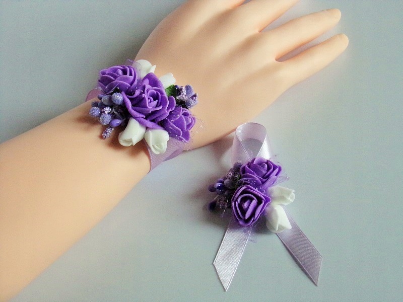 KM 15 F * Kotylion + przypinka * ślub, studniówka Rodzaj kotylion