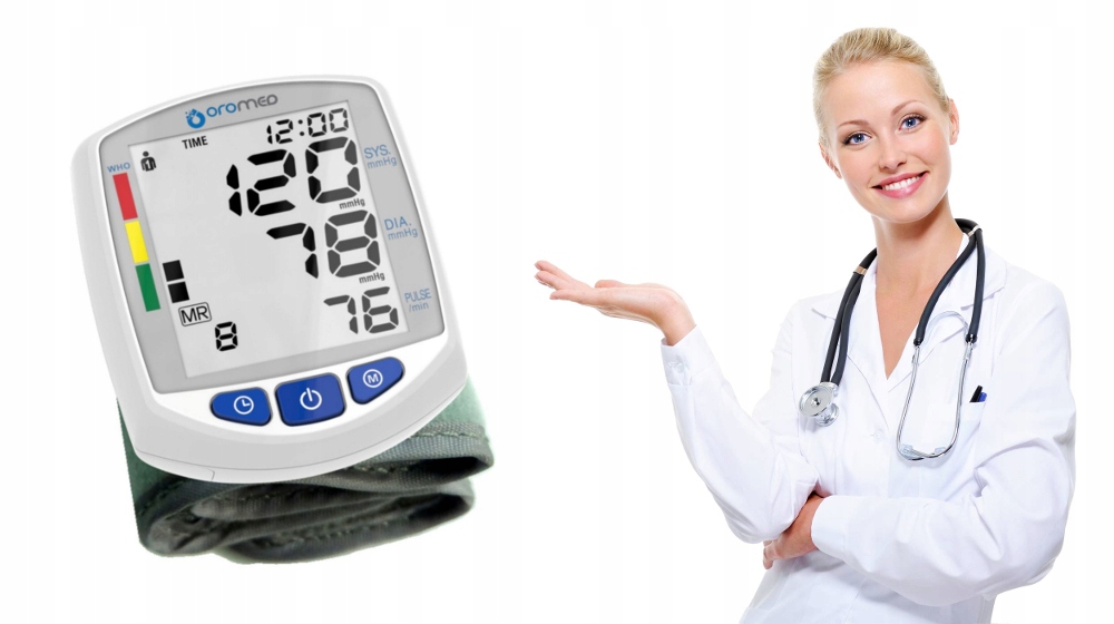 POLSKI CIŚNIENIOMIERZ NADGARSTKOWY ORO-SM2 ARYTMIA Marka ORO-MED
