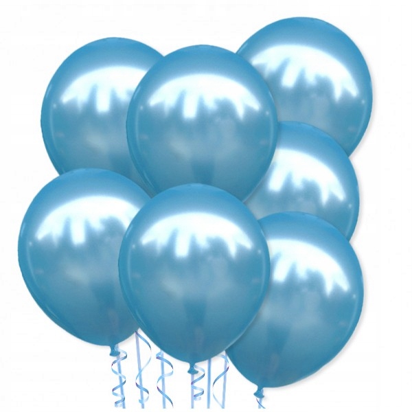 

Balon metaliczny 30 cm Blue Niebieski, mocny