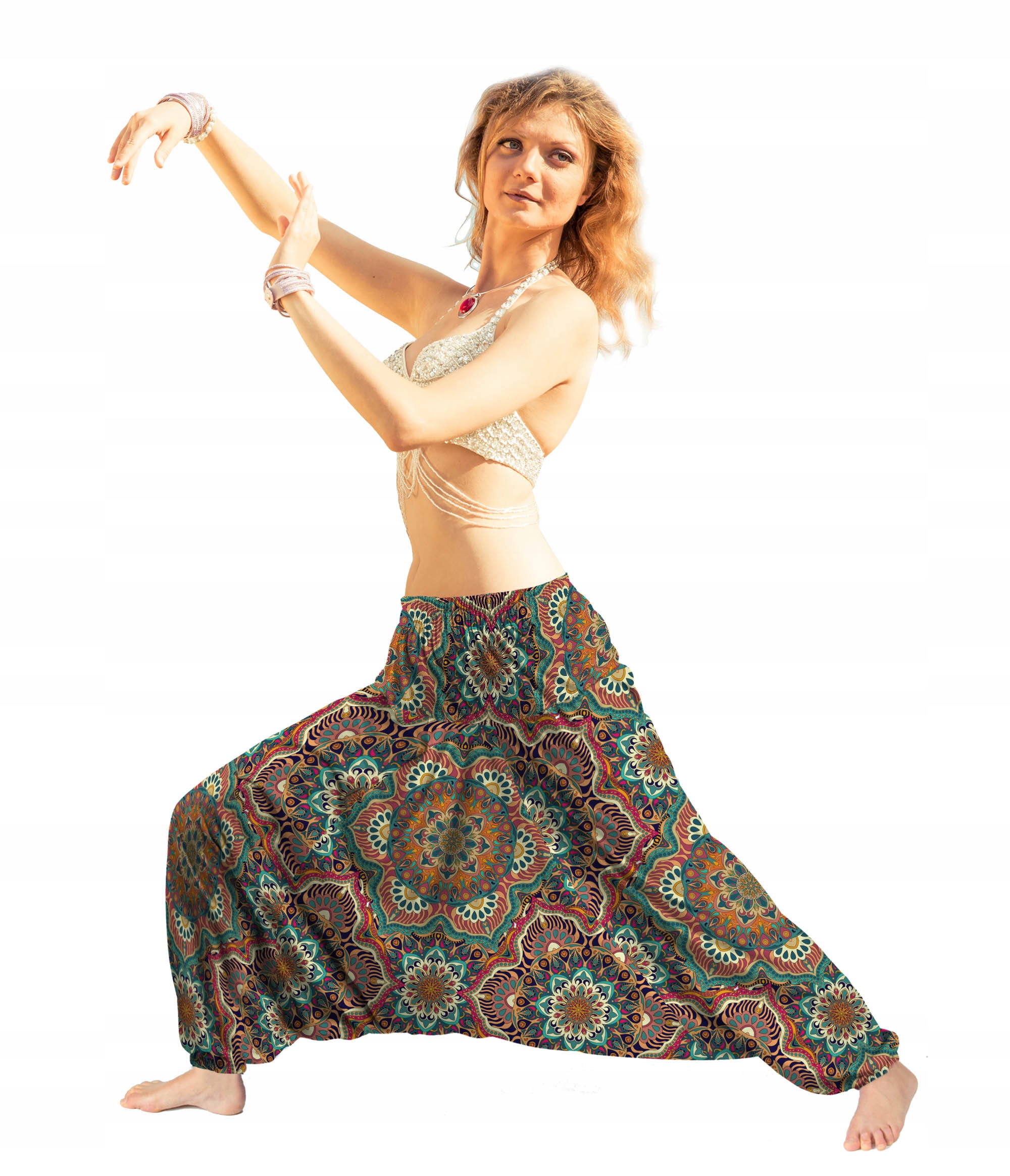 

Szarawary Mandala Aladdin Waska Guma Pumpy XXL