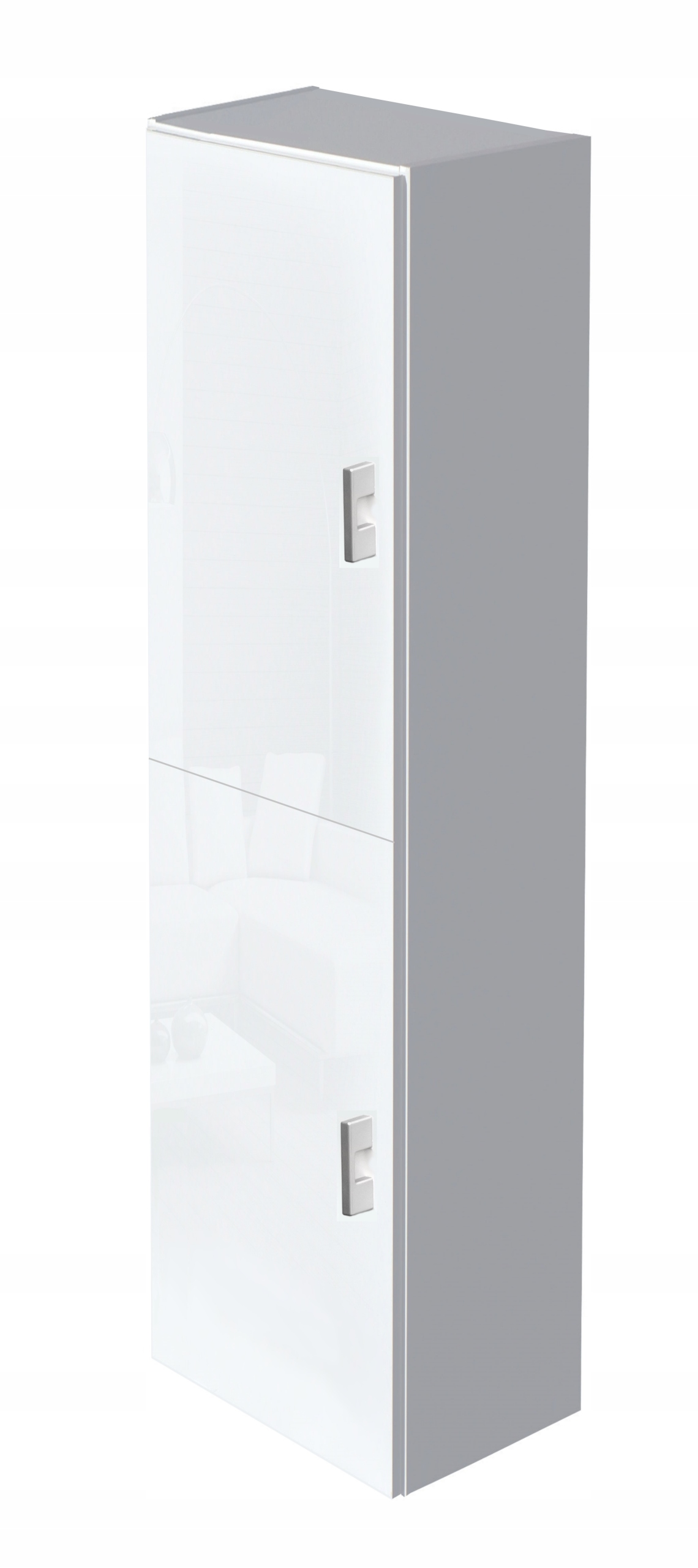 

Słupek Wisząca Szafka Łazienkowa 140 CM Połysk