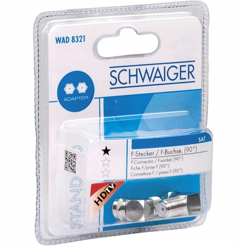 

Zestaw Wtyk Złącze Wkrętka F Kątowa Antenowa 2SZT