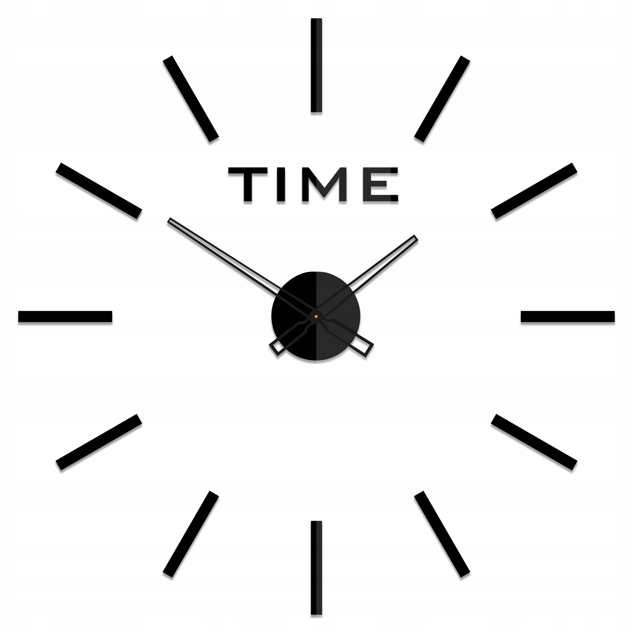 

Nowoczesny Naklejany Zegar Ścienny Linea V2 3D