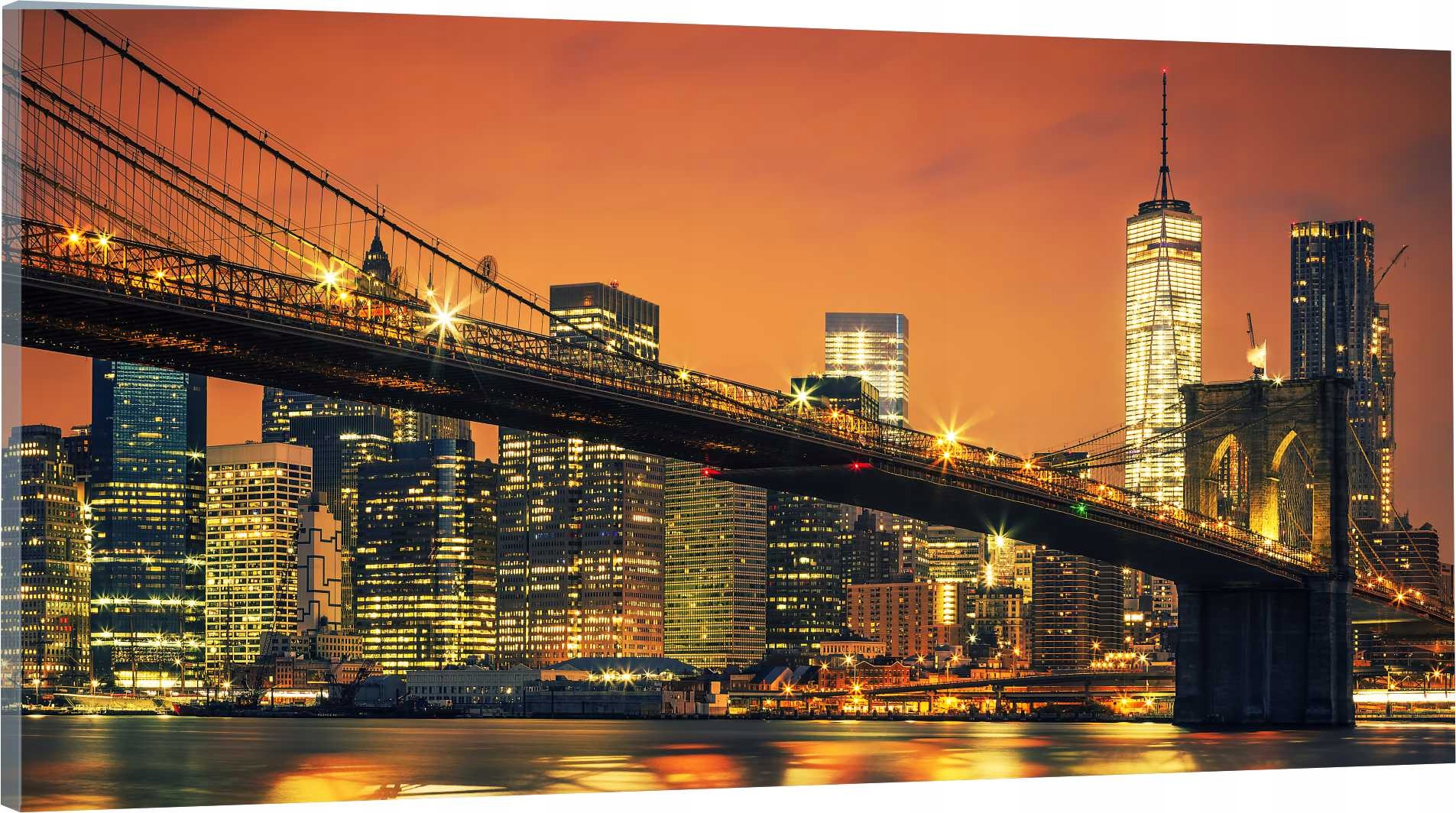 

Obraz panorama do salonu sypialni Nowy York 100x40