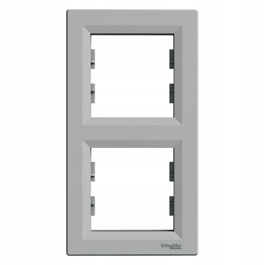 

Schneider Asfora Ramka 2-KROTNA Aluminium
