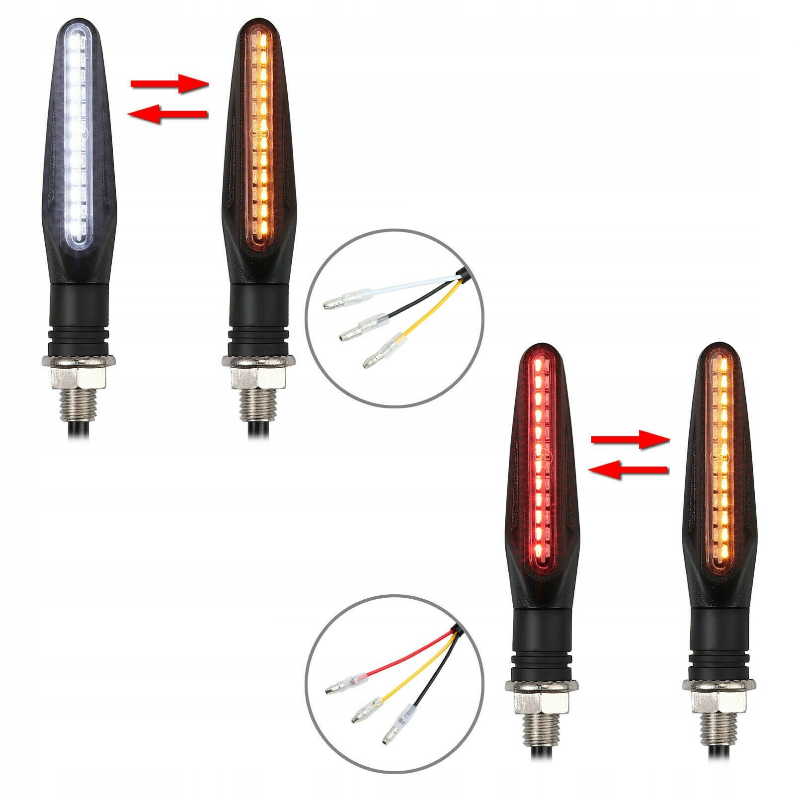 DYNAMICZNE KIERUNKOWSKAZY ŚWIATŁA DRL + STOP Producent inny