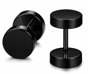 Tunel Fake Oszustwo Kolczyk Okrągły Stal Punk Marka Emigmat