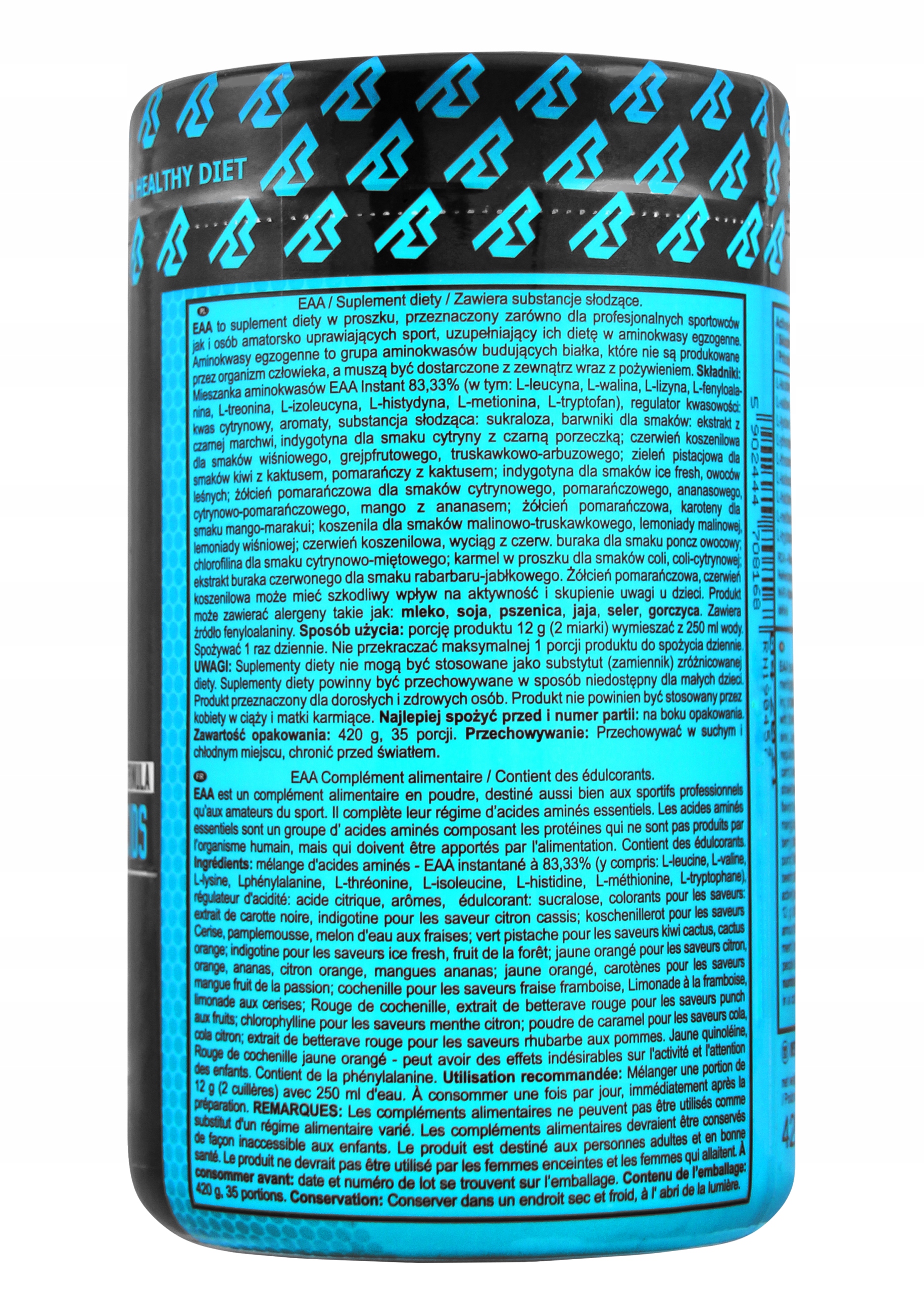 EAA REAL PHARM 420g Aminokwasy Egzogenne BCAA Regeneracja Siła — 3