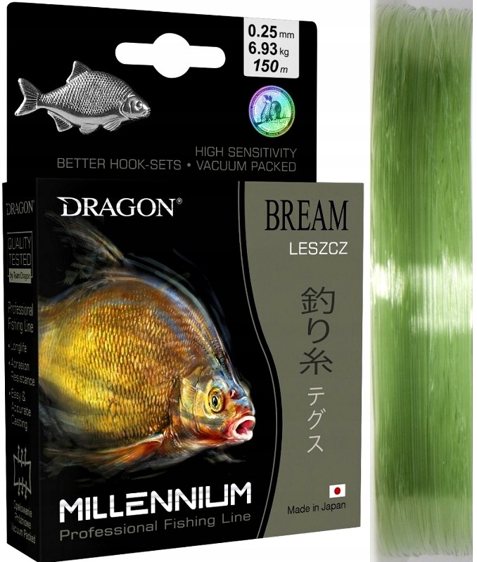 

Żyłka Dragon Millenium Leszcz 175m 0.20mm 5,27kg