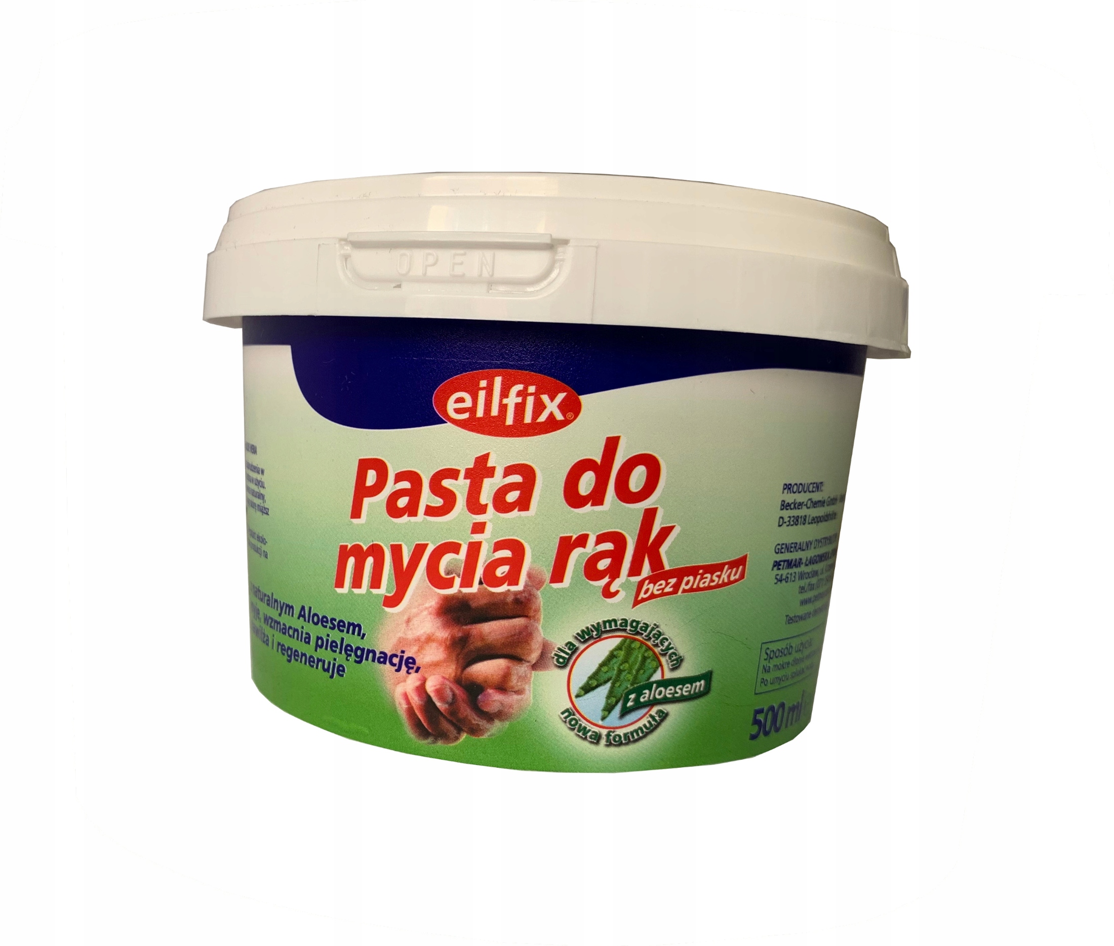 

Pasta Bhp do mycia rąk z aloesem Eilfix 500 ml