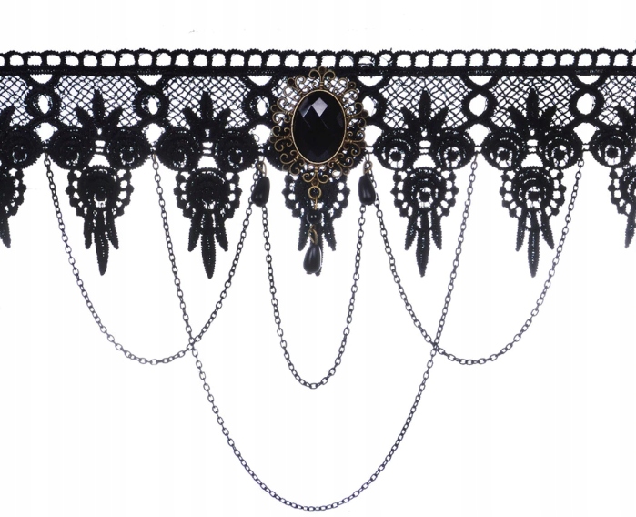 CHOKER KORONKA KAMIEŃ ELEGANCKI Rodzaj Klasyczne