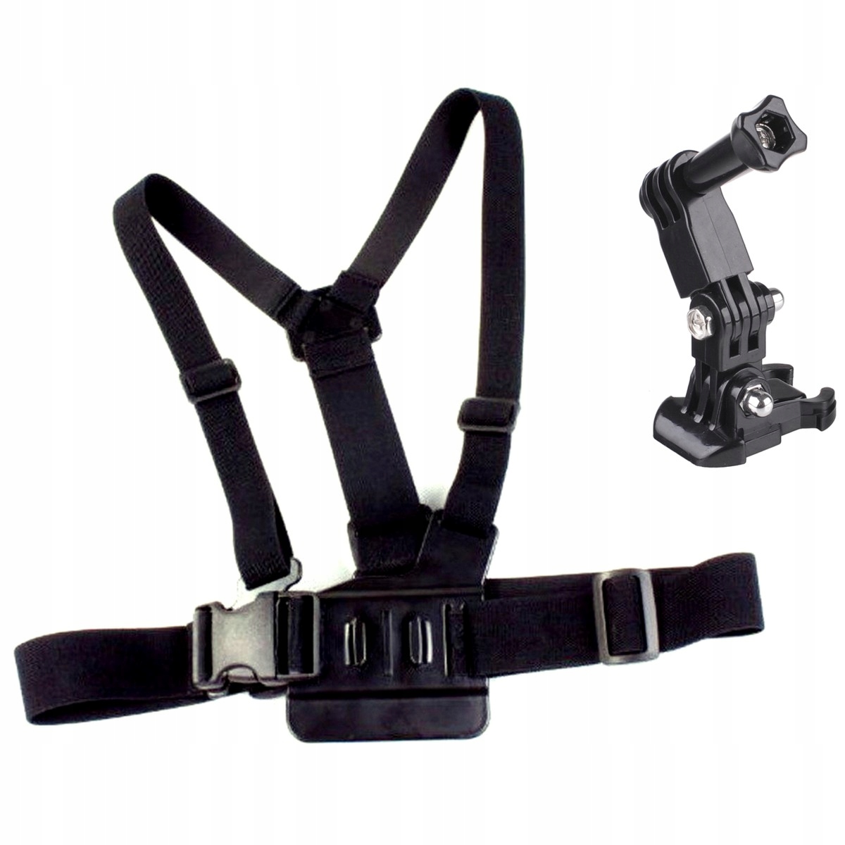 

Szelki na klatkę uchwyt opaska do Gopro + Ramię 3D