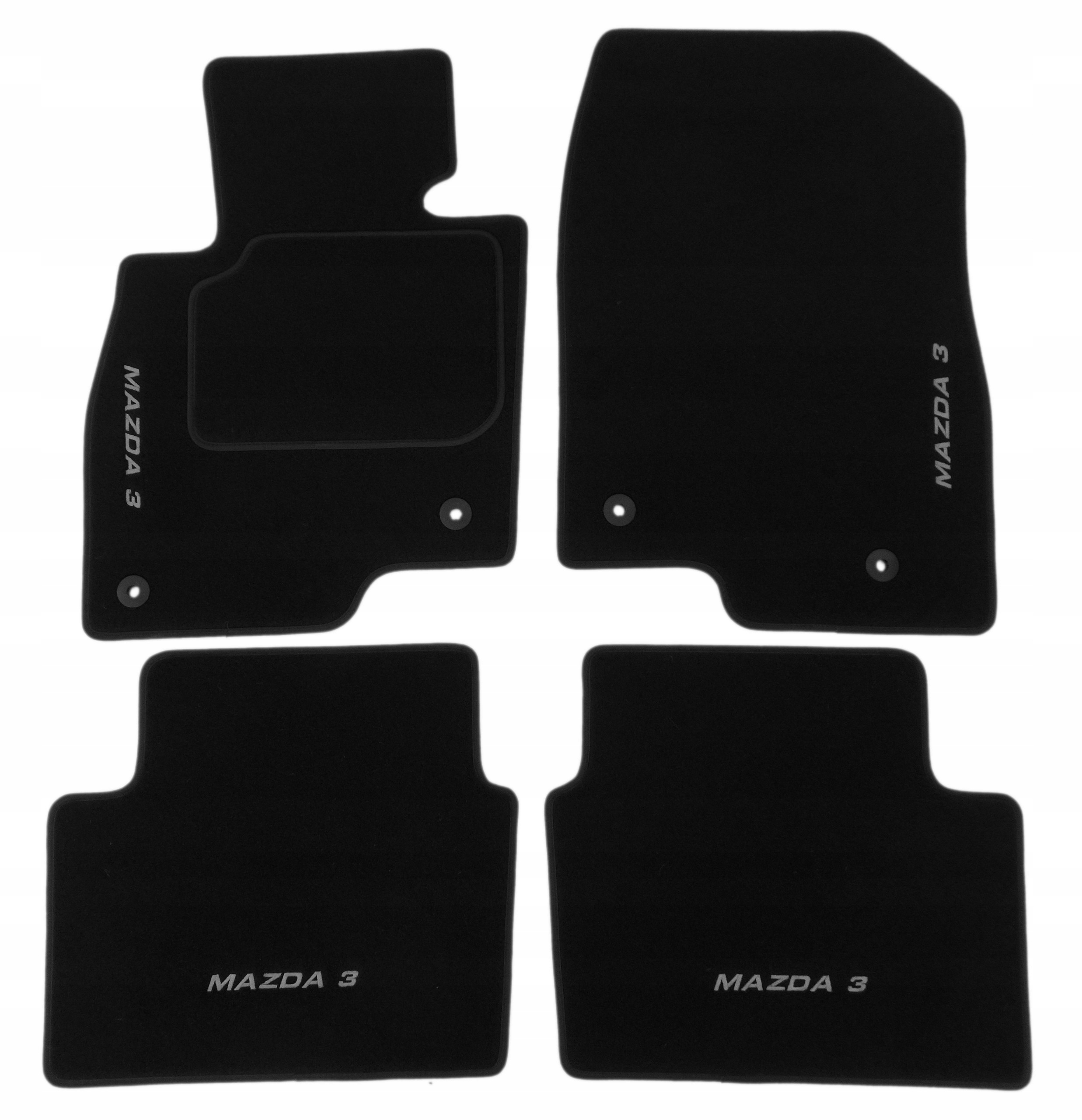 Mazda 3 2013 2018r Dywaniki welurowe CL HAFTx4