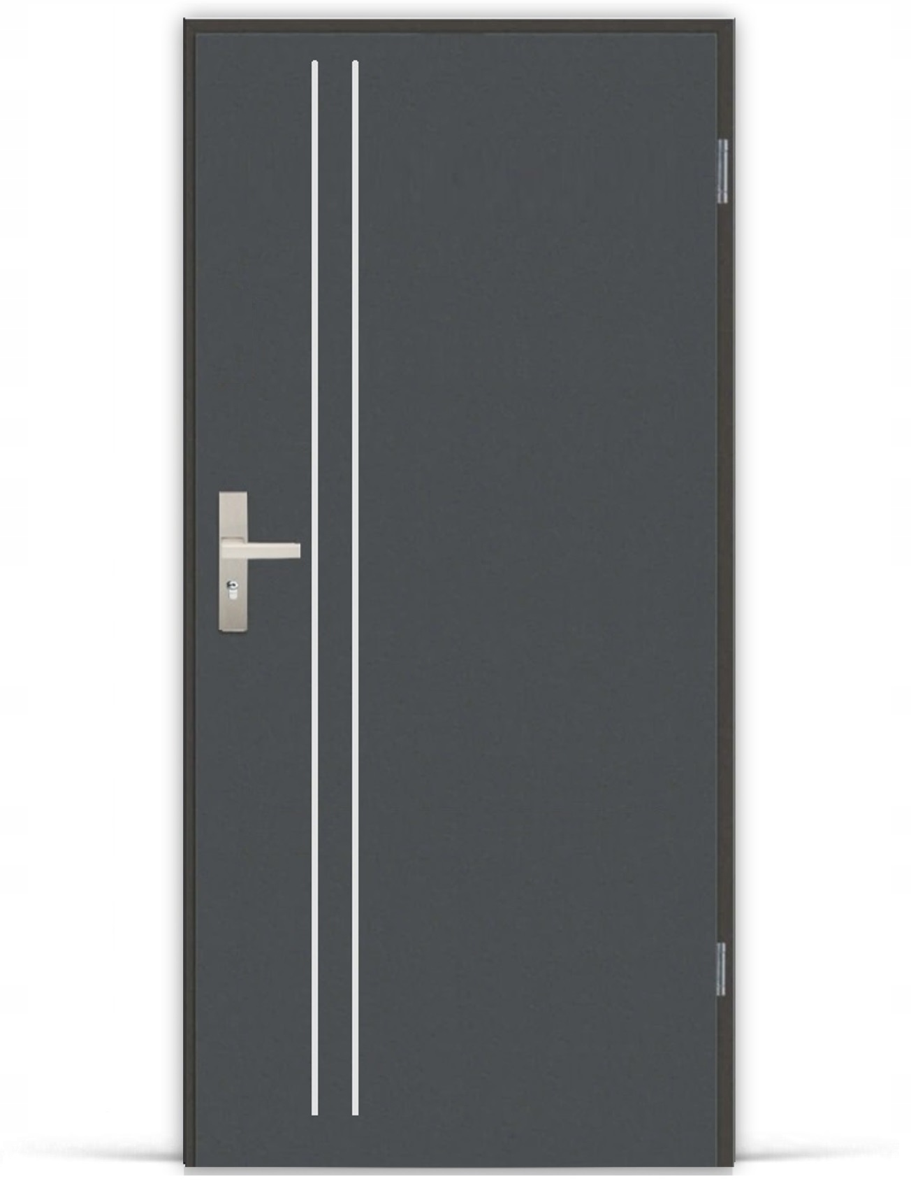 DRZWI WEJŚCIOWE TECHNICZNE OCIEPLANE ALU 2 80P