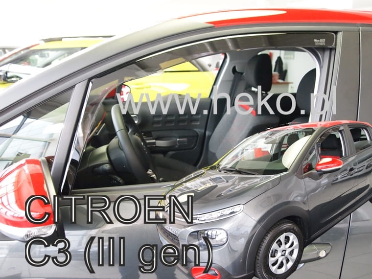 Обтекатели HEKO CITROEN C3 III 5D 2017-передний