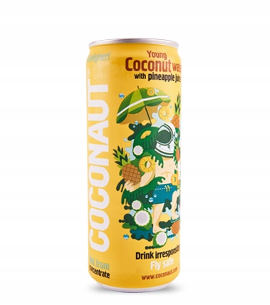 Coconaut woda kokosowa z młodego kokosa z sokiem ananasowym 320ml