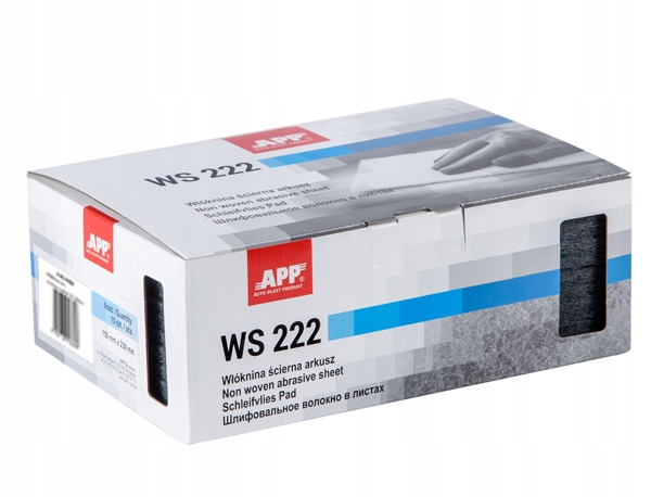 APP WŁÓKNINA ŚCIERNA SZARA 150X230 WS222