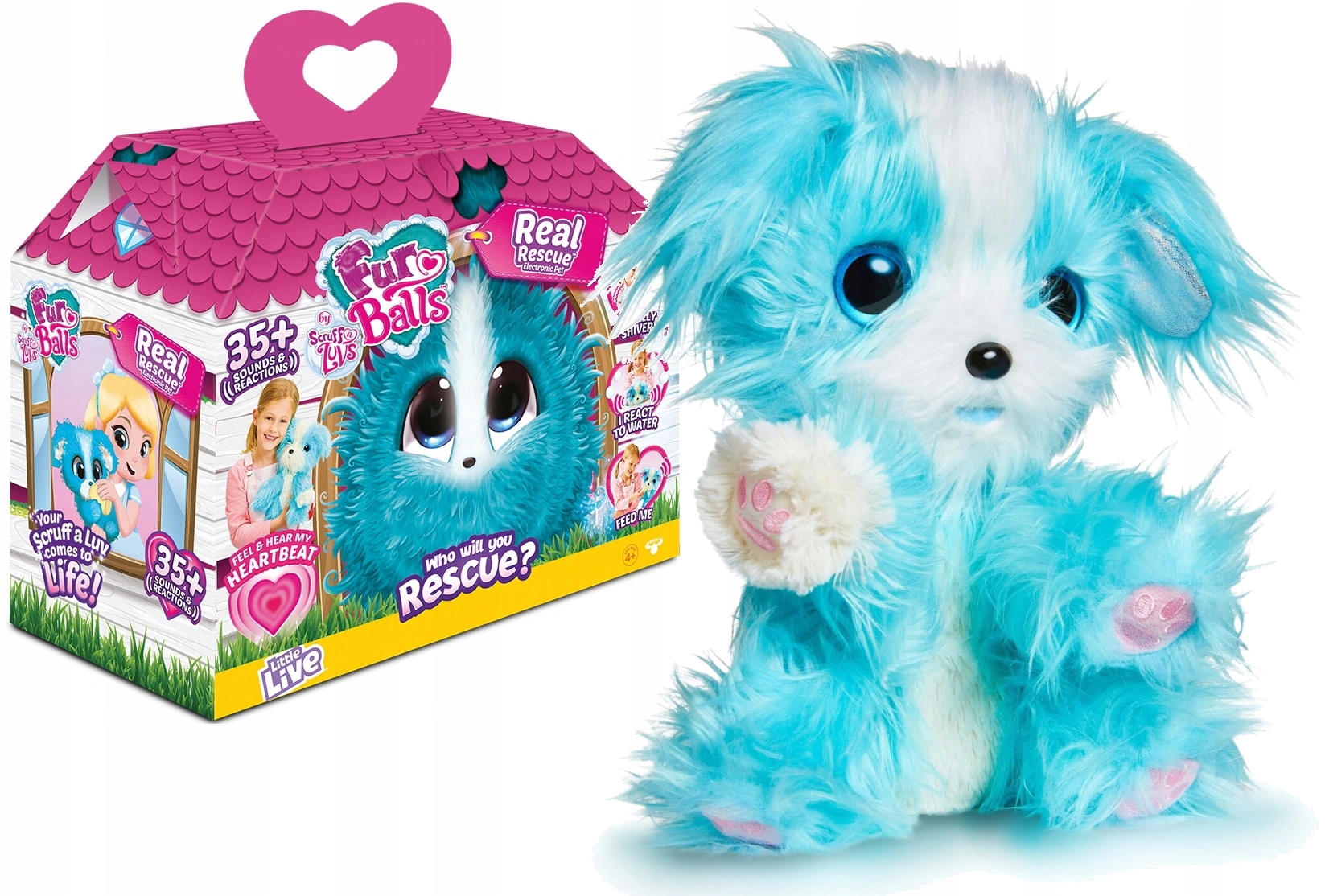 

Fur Balls Real Rescue Blue Interaktywna Maskotka