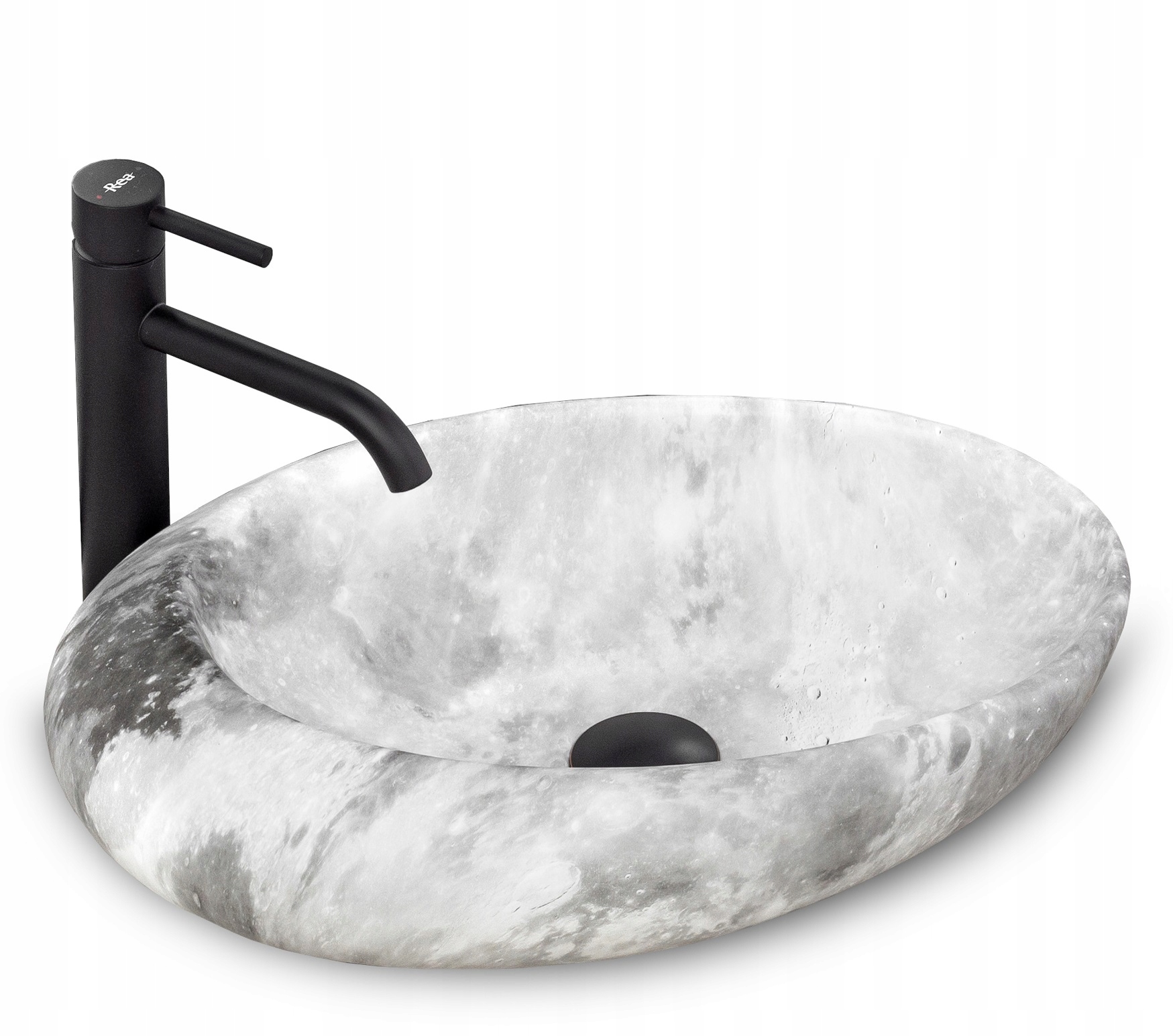 

Umywalka Ceramiczna Nablatowa Roxy Stone L.grey