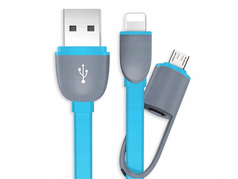 

Kabel Usb 2W1 Ładowarka Micro Usb do IPhone