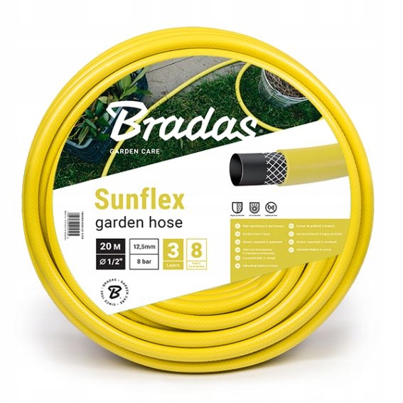 

Wąż Ogrodowy Sunflex 3/4 30M 3 Warstwy
