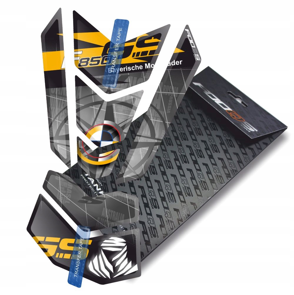 Tank-pad od firmy Fooqs pro Bmw F-850-GS Žlutý