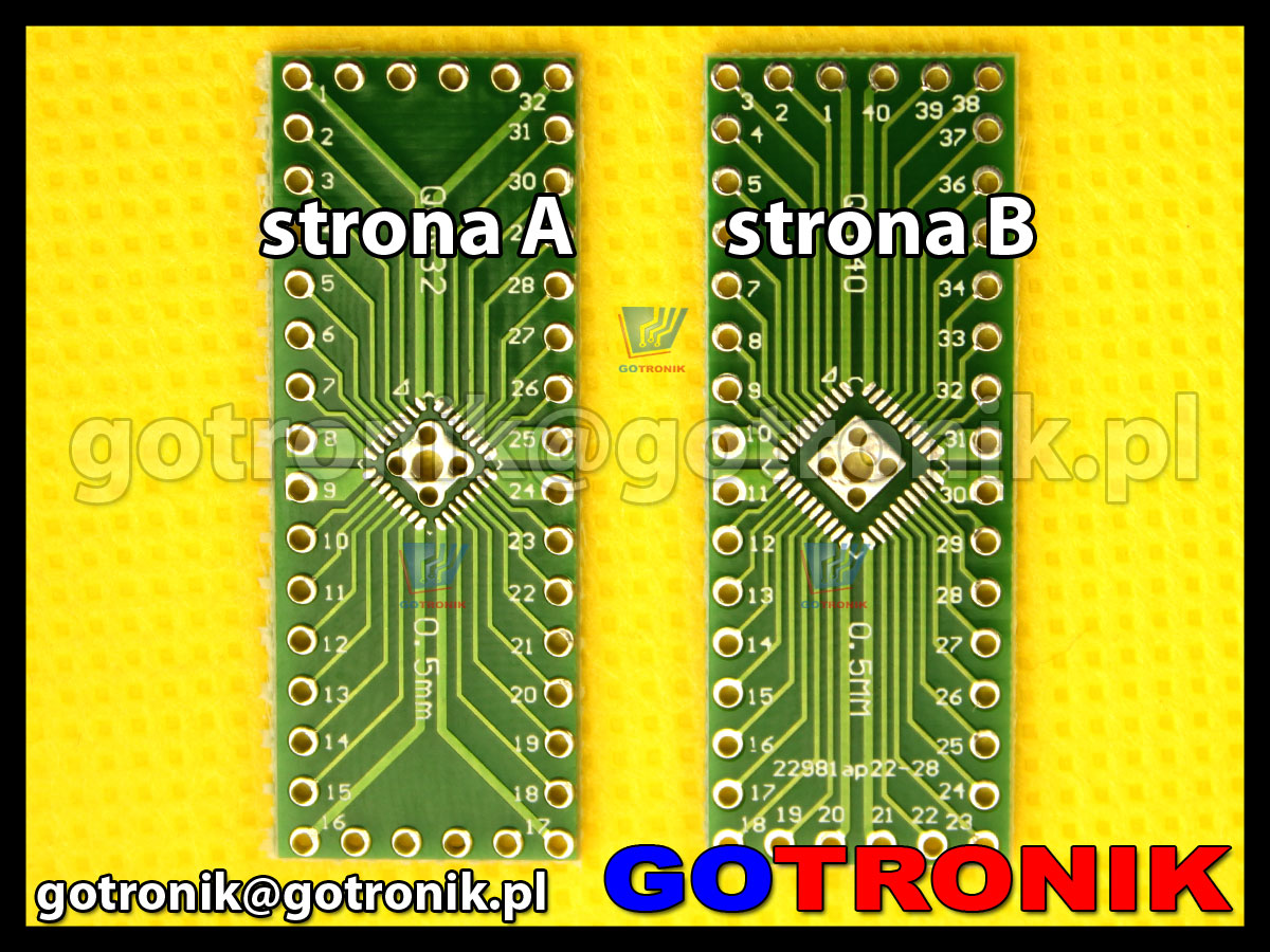 Płytka drukowana QFN32 / QFN40 ___________ PCB-062 Producent BTE