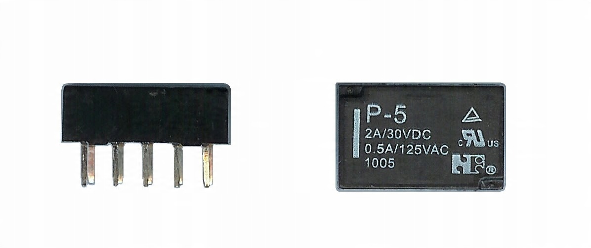 

Przekaźnik miniaturowy 5V raster DIL styki 2x 2A