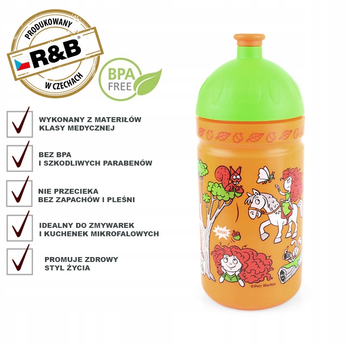 ZDROWY BIDON BUTELKA NA ROWER I NIE TYLKO 0,5L Model brak