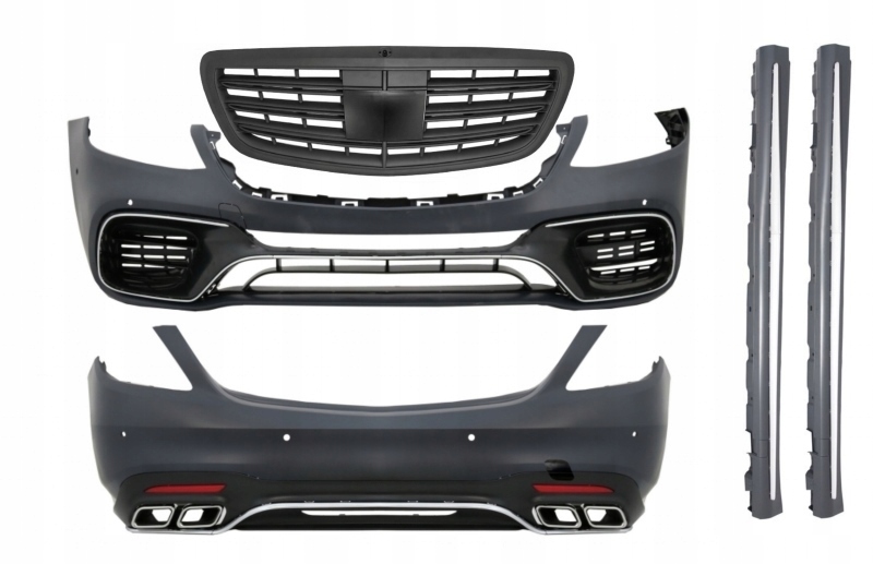 ZDERZAK PRZÓD TYL GRILL MERCEDES S W222 17- AMG LB