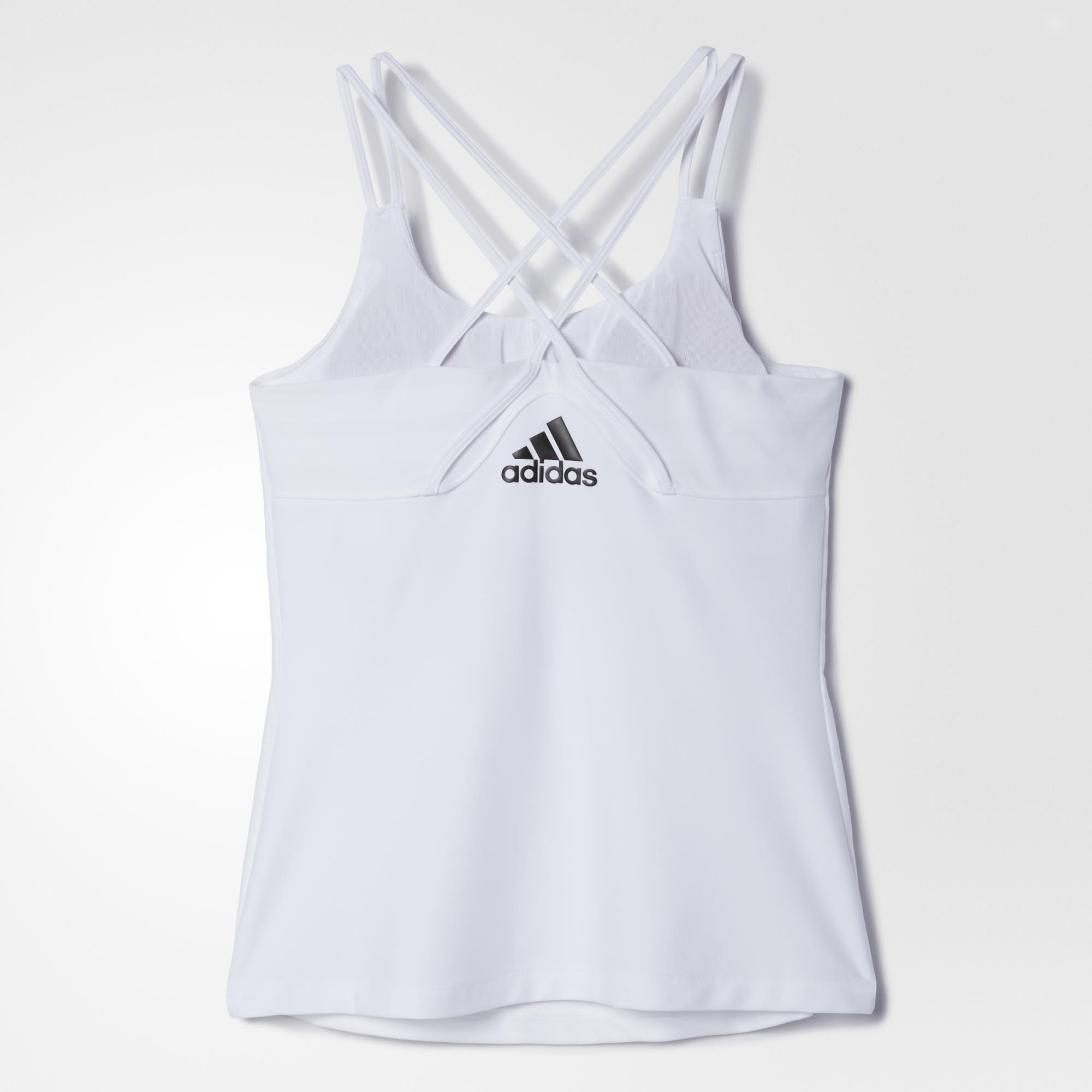 Damski Top Adidas z wbudowanym Biustonoszem M Kolor biały