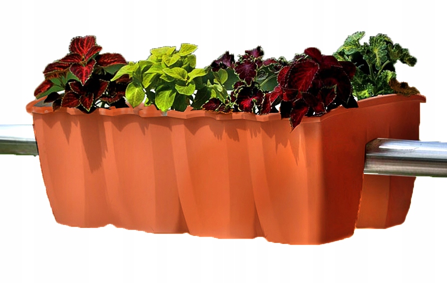 

Donica Na Balkon Balustradę Skrzynka 40cm terakota