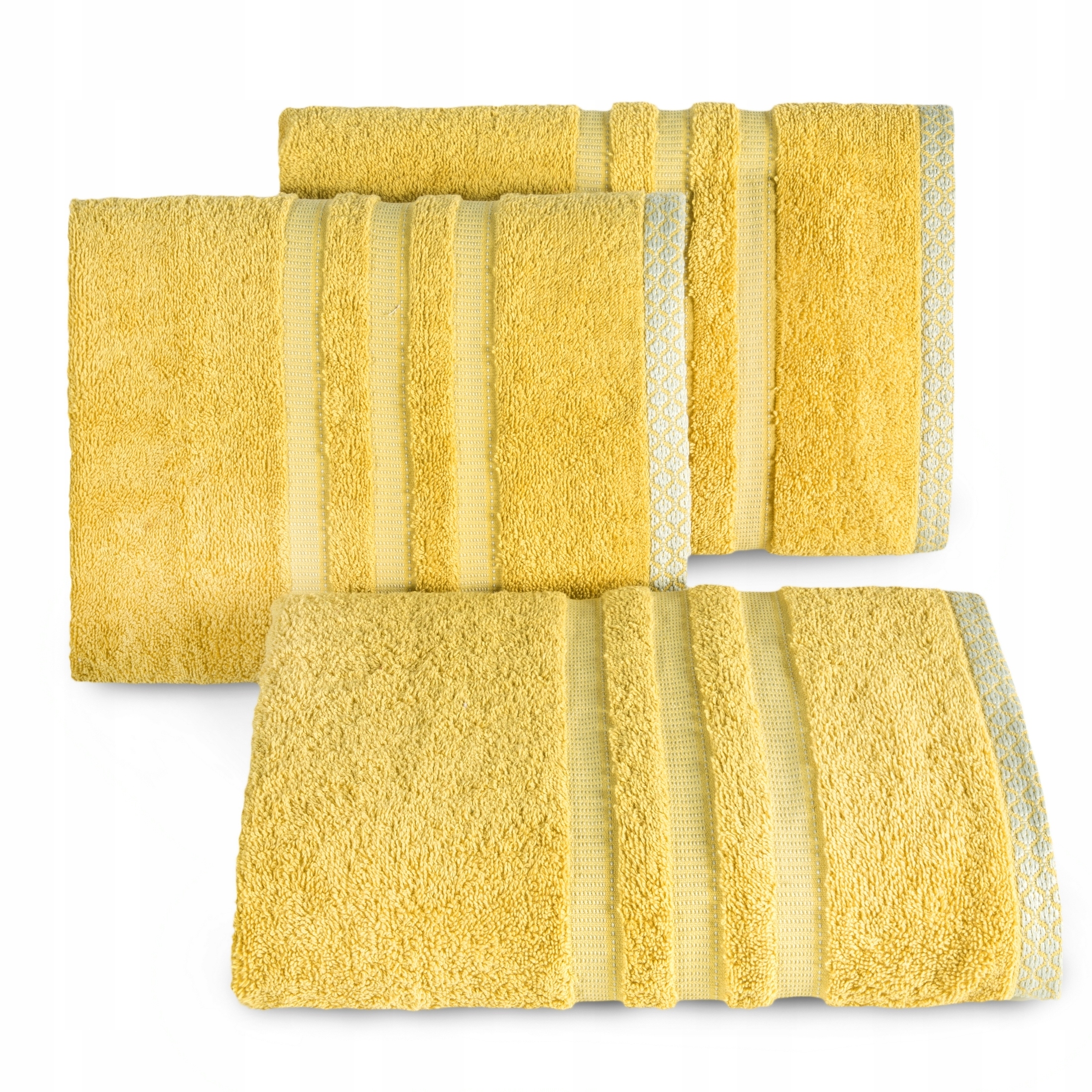 

Ręcznik łazienkowy frotte 50x90 Alan musztardowy