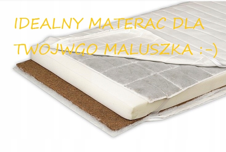 Łóżko DZIECIĘCE białe MAJA 70x160 MATERAC SZUFLADA Kolekcja maja