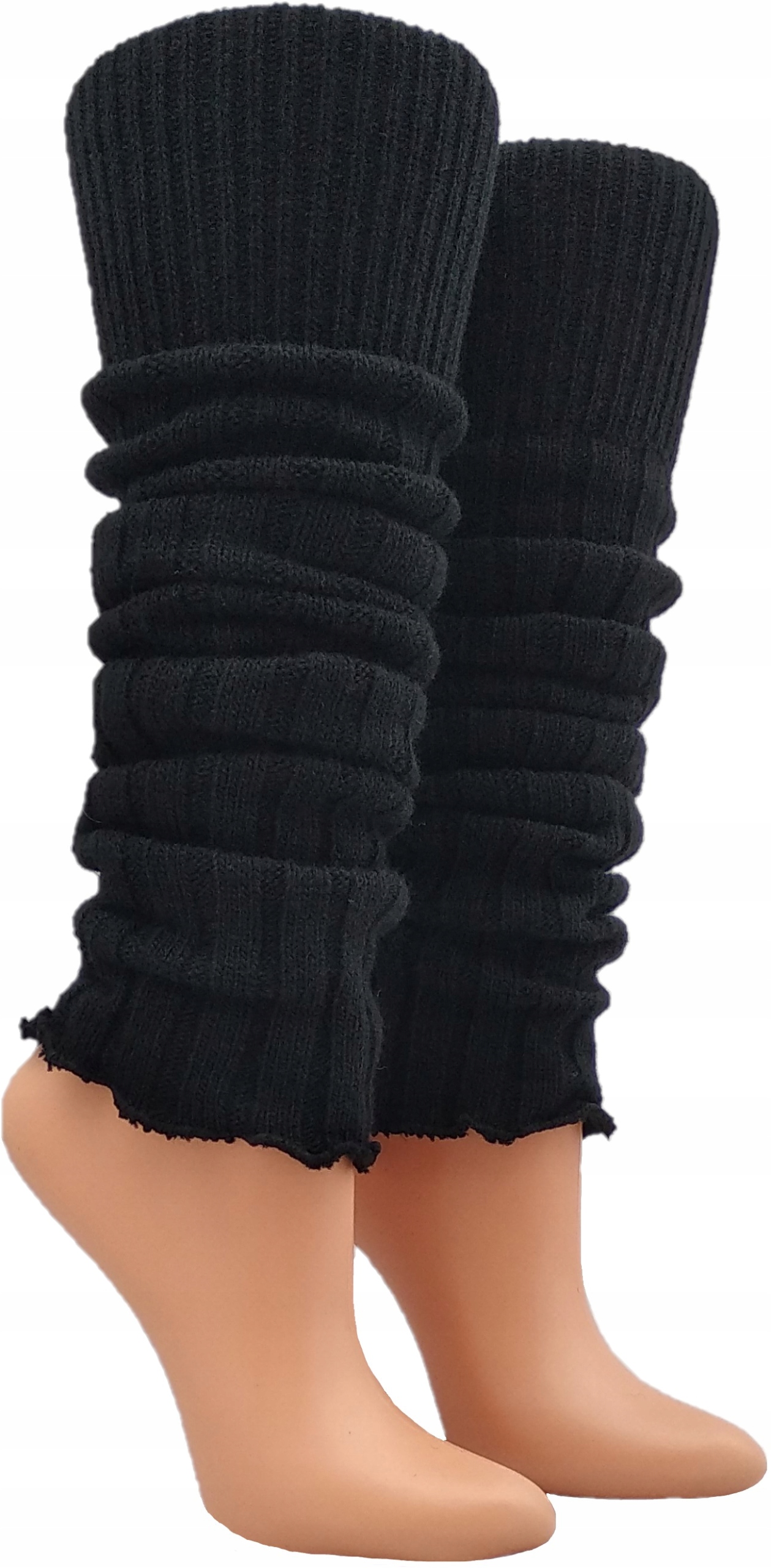 Getry Wełniane Ciepłe Ocieplacze Na Nogi Polski Producent CERBER Czarne