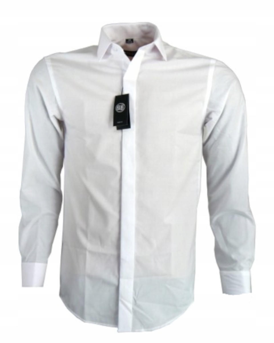 

Elegancka Męska Koszula biała klasyczna | 3XL