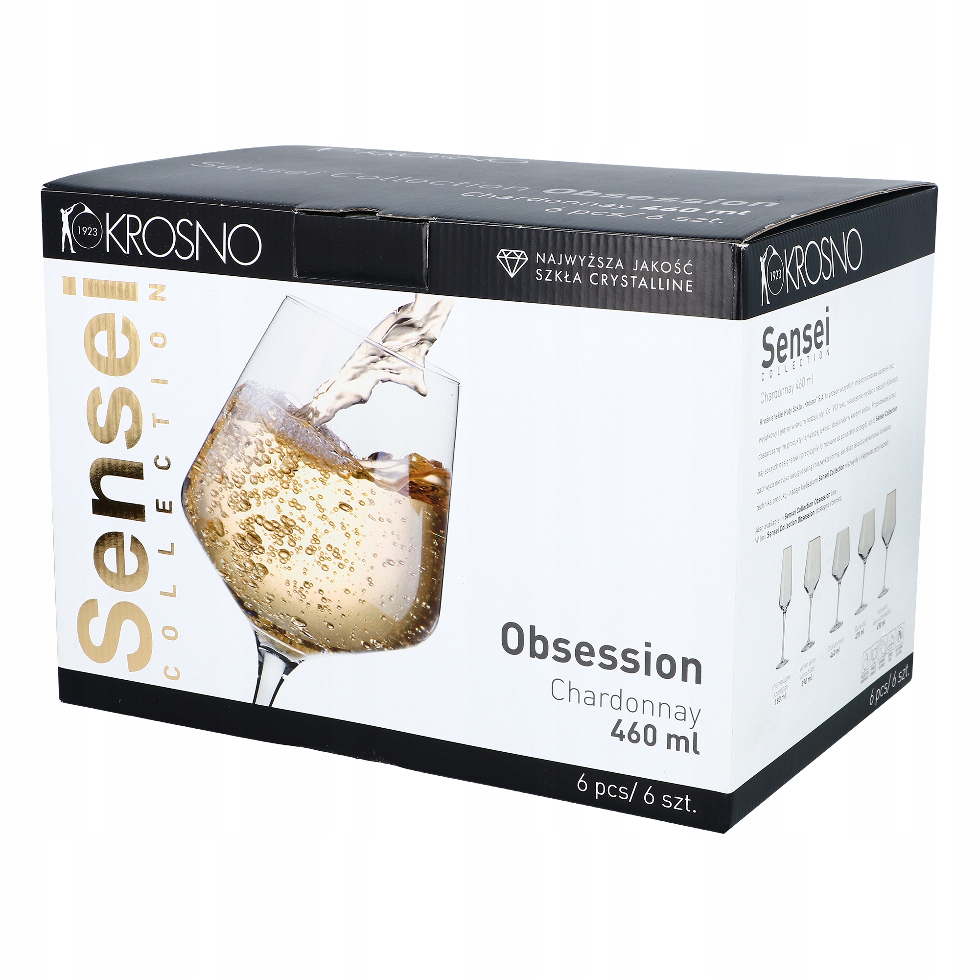 

Kieliszki do chardonnay 460ml Obsession Krosno