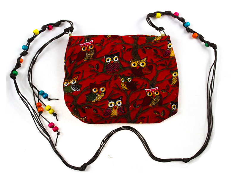 TOREBKA NA RAMIĘ Z SOWAMI Koraliki Dla Dziewczynki Wielkość mała (nie mieszcząca A4)