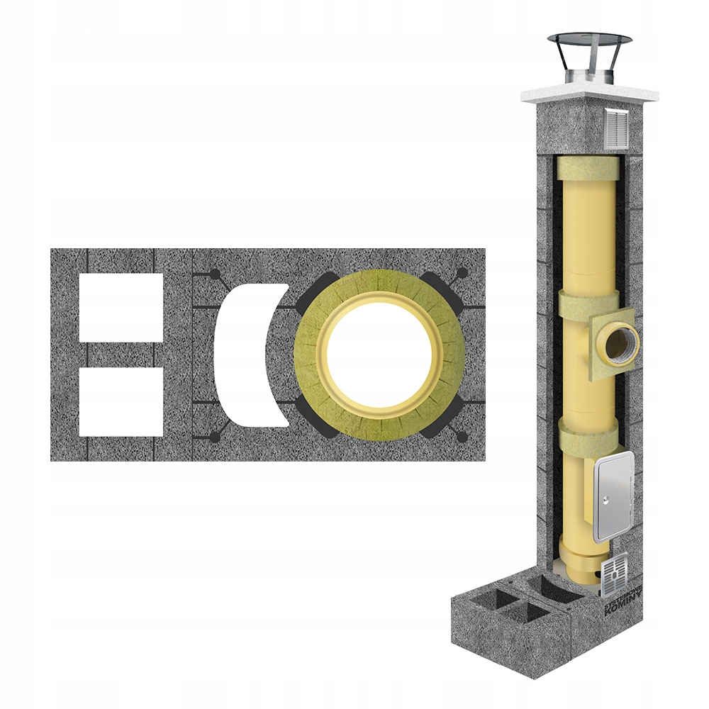 Komínový systém keramický fi 160 10 m 3 W