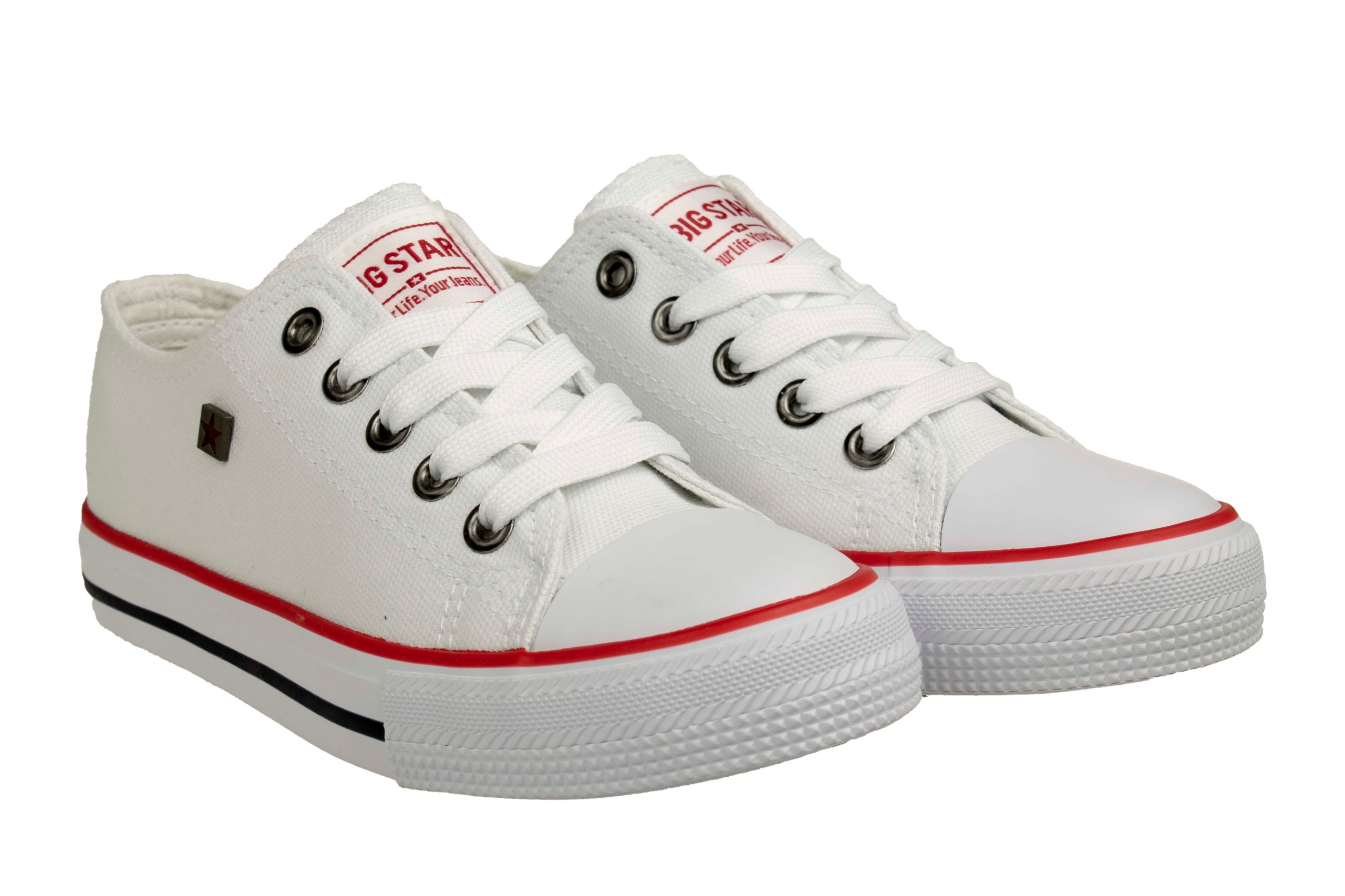 BIG STAR TRAMPKI TENISÓWKI FF374200 K261 BIAŁE 34