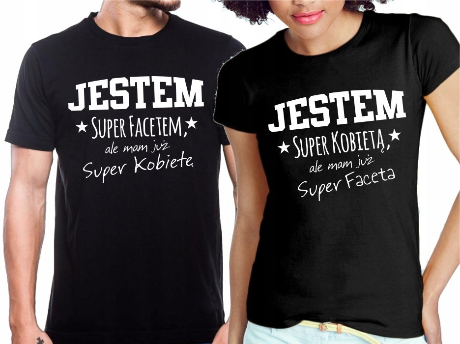 

Koszulka Koszulki Dla Par Prezent Komplet X2