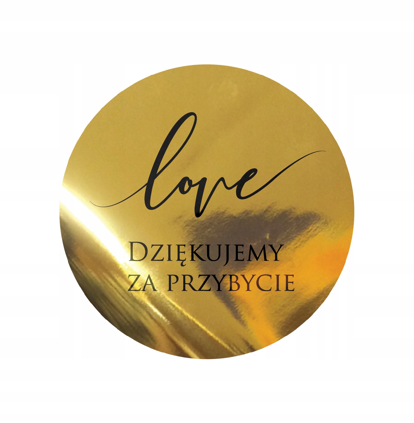 

Naklejki Złote Weselne ślub Dziękujemy Za Przybyci