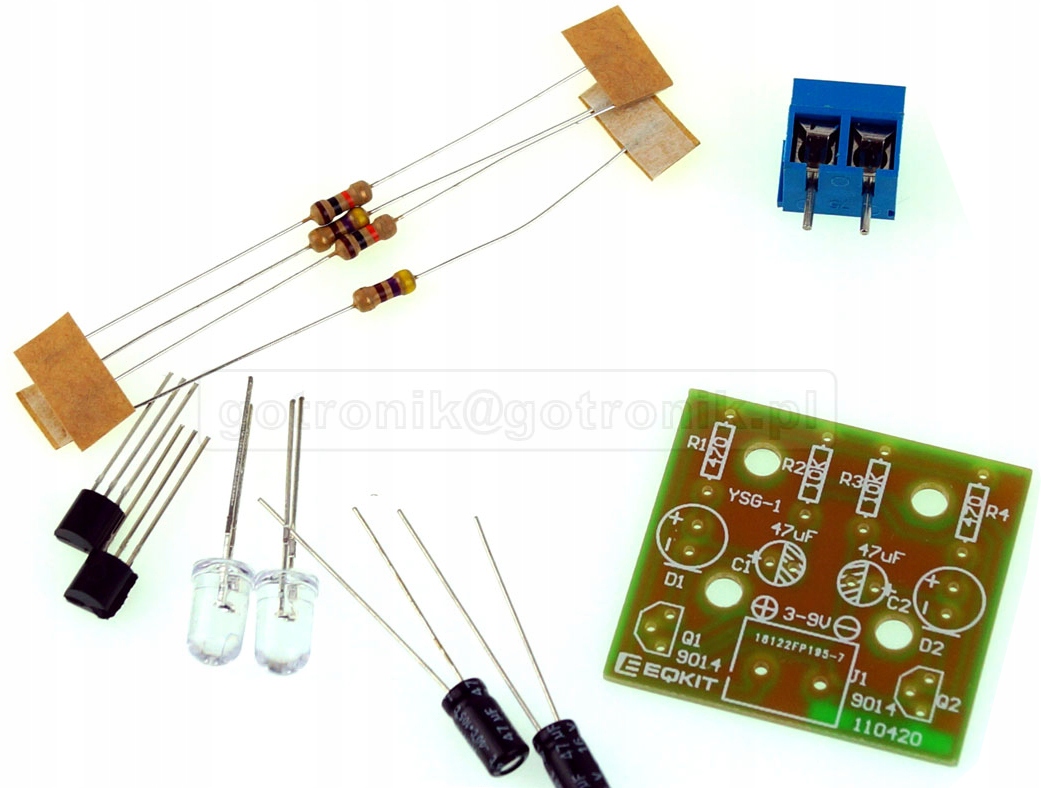 

Kit Multiwibrator Led migacz ____________ ELEK-113