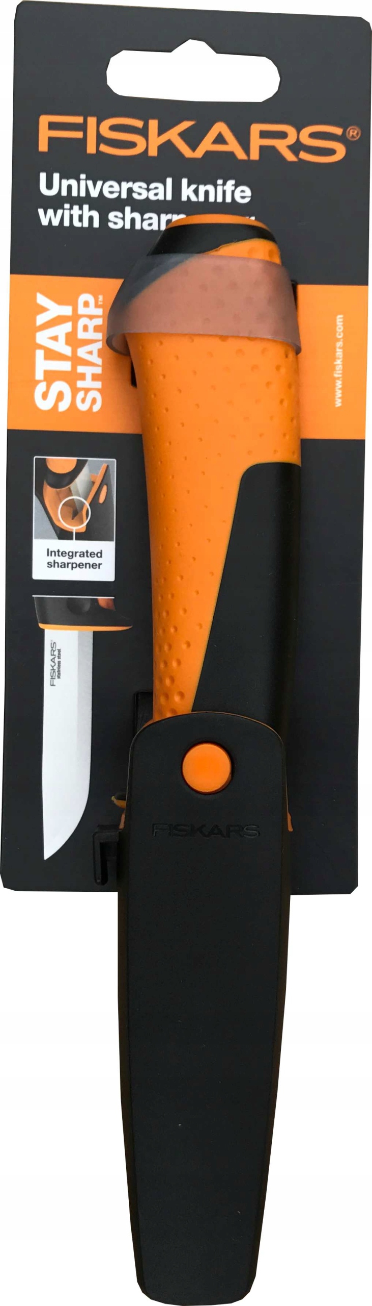 

Fiskars 1023618 Nóż Uniwersalny Z Ostrzałką