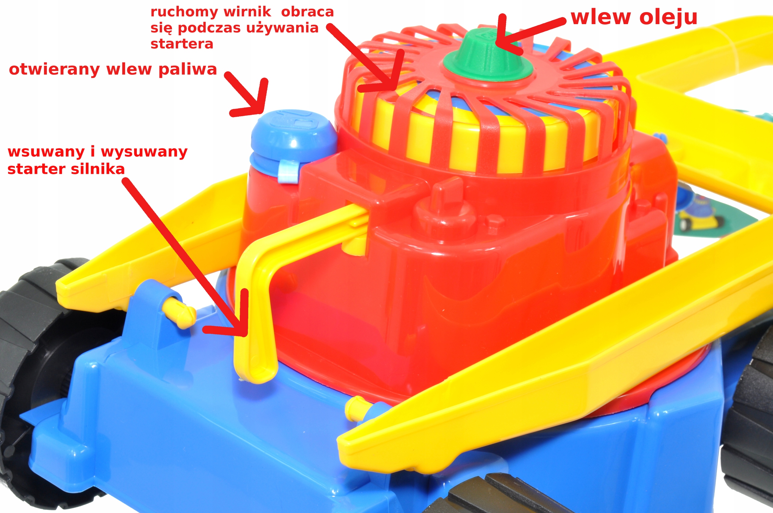 KOSIARKA DLA DZIECI POLSKA ZABAWKA RUCHOME CZĘŚCI Kod producenta 5907631300156